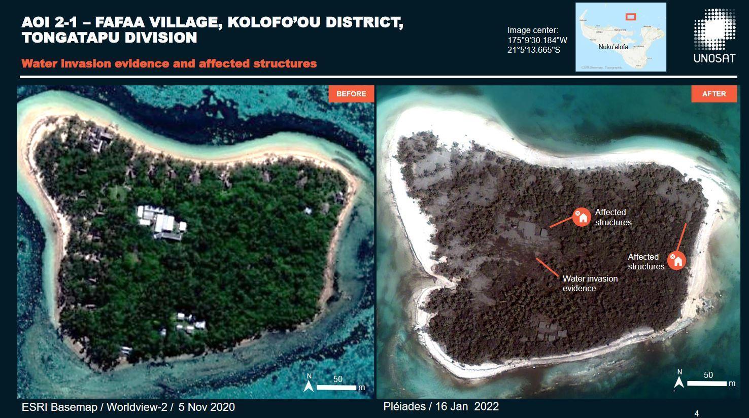 BM, Tonga’daki yanardağ patlamasının ardından uydu görüntüleri paylaştı