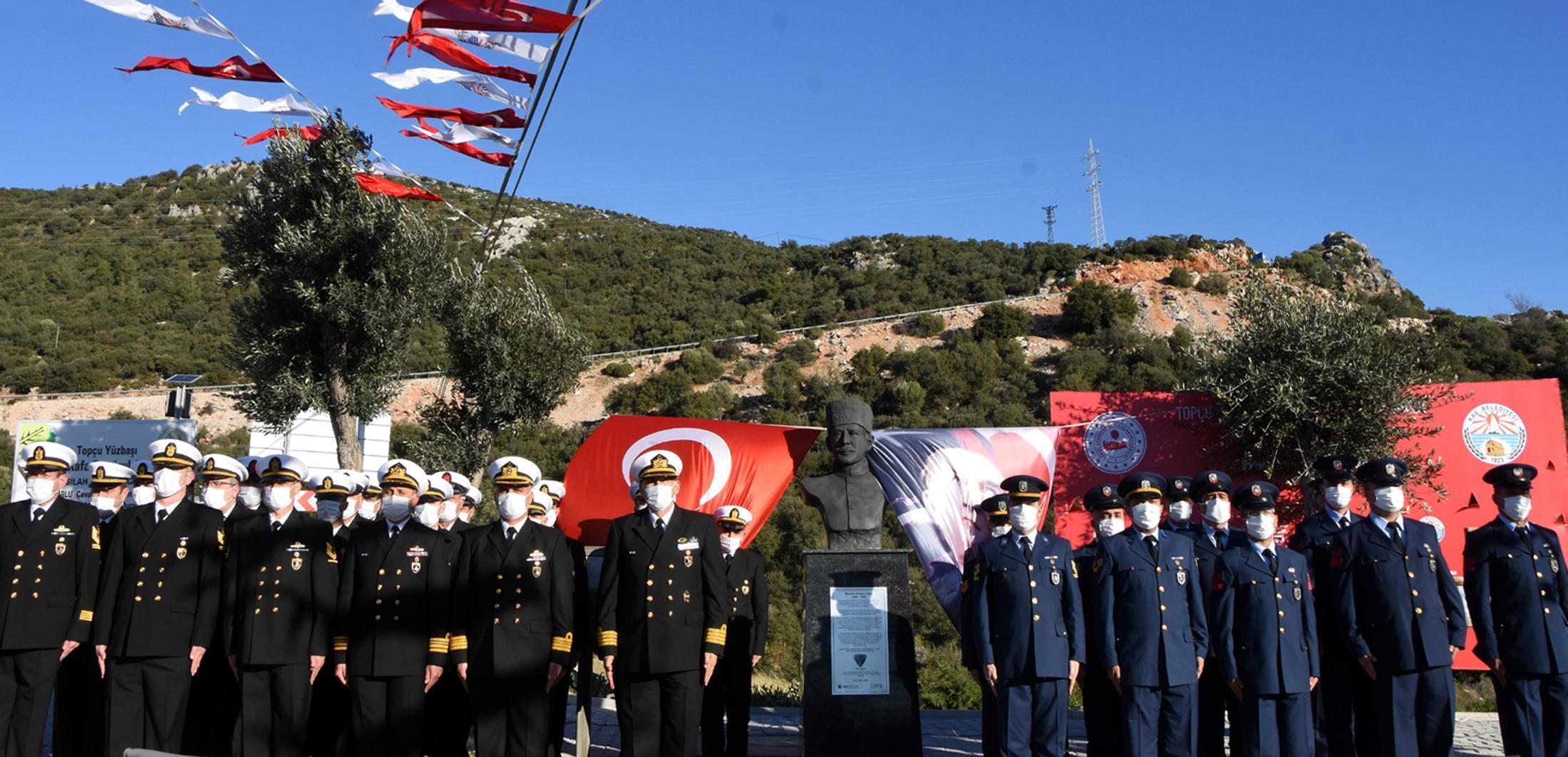 Topçu Yüzbaşı Mustafa Ertuğrul Aker ve silah arkadaşları anıldı