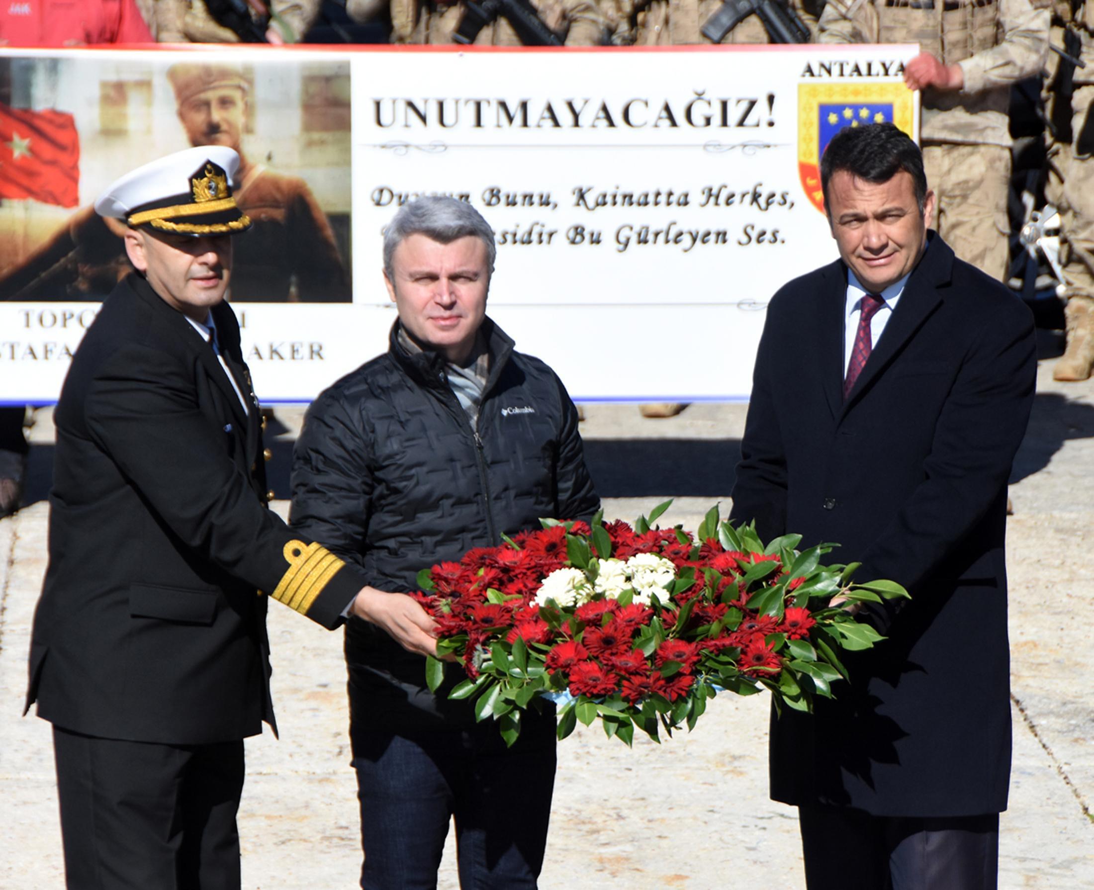 Topçu Yüzbaşı Mustafa Ertuğrul Aker ve silah arkadaşları anıldı
