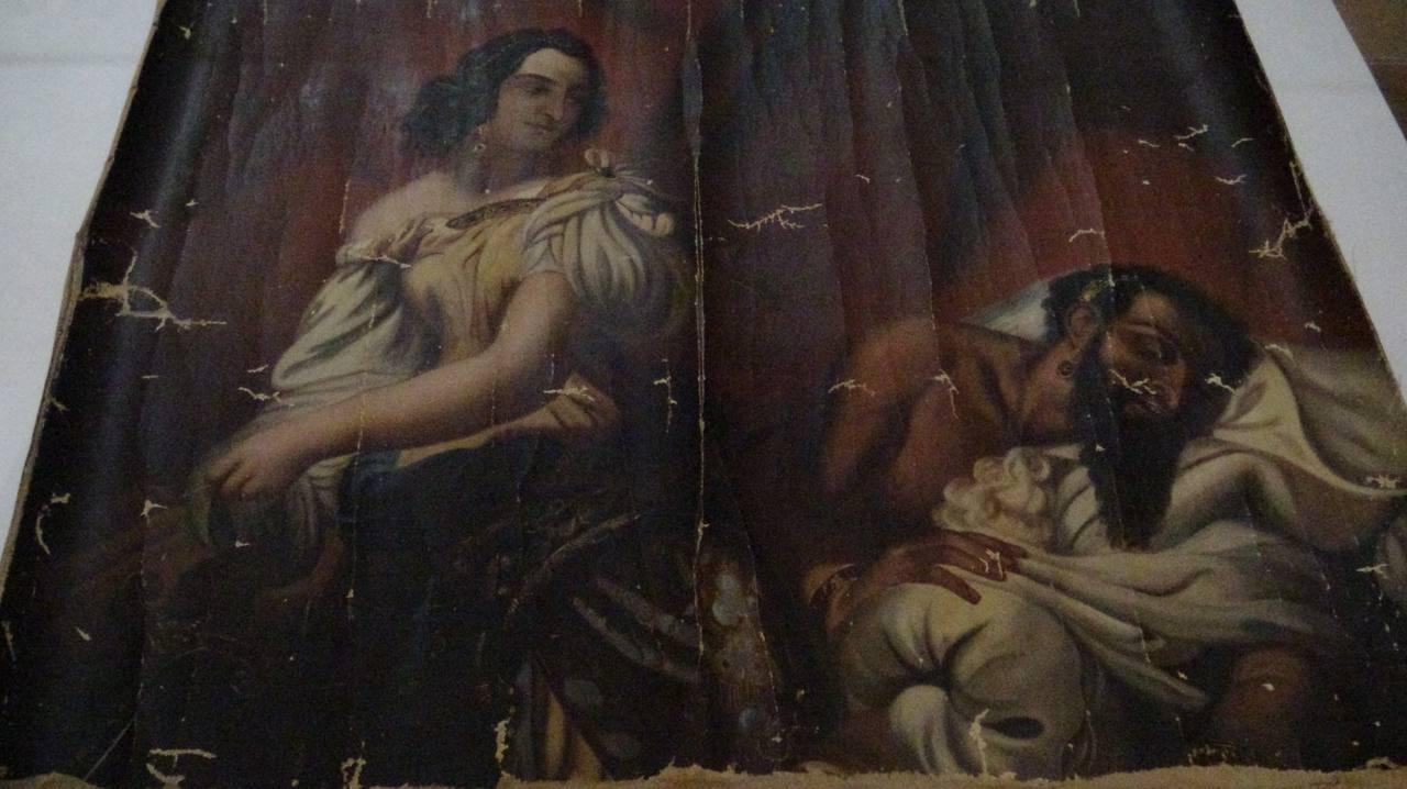 The genuine 140-year-old Prophet John painting seized in the operation
