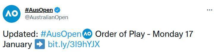 Avustralya Açık eşleşmeleri güncellendi: Djokovic listede yok