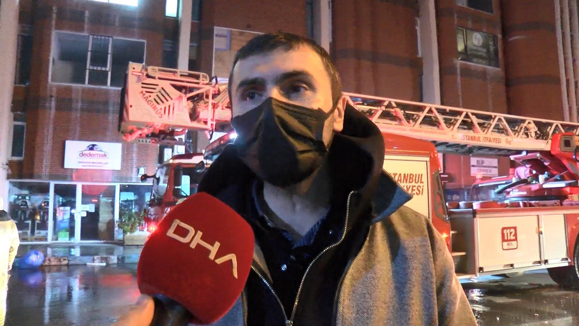 Aykosan Sanayi Sitesinde eski mescitte yangın