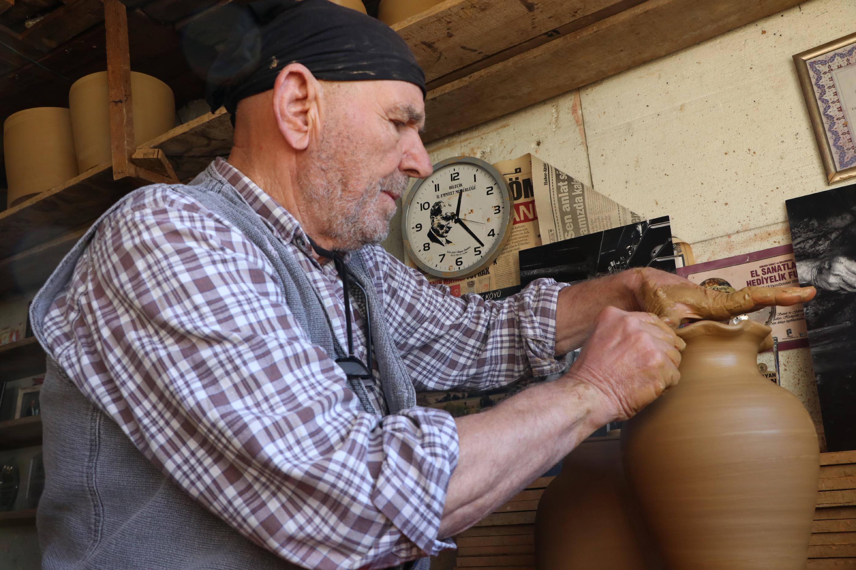 Ömrünün 67 yılını çömlekçiliğe adayan Salim ustaya, Yaşayan İnsan Hazineleri ödülü