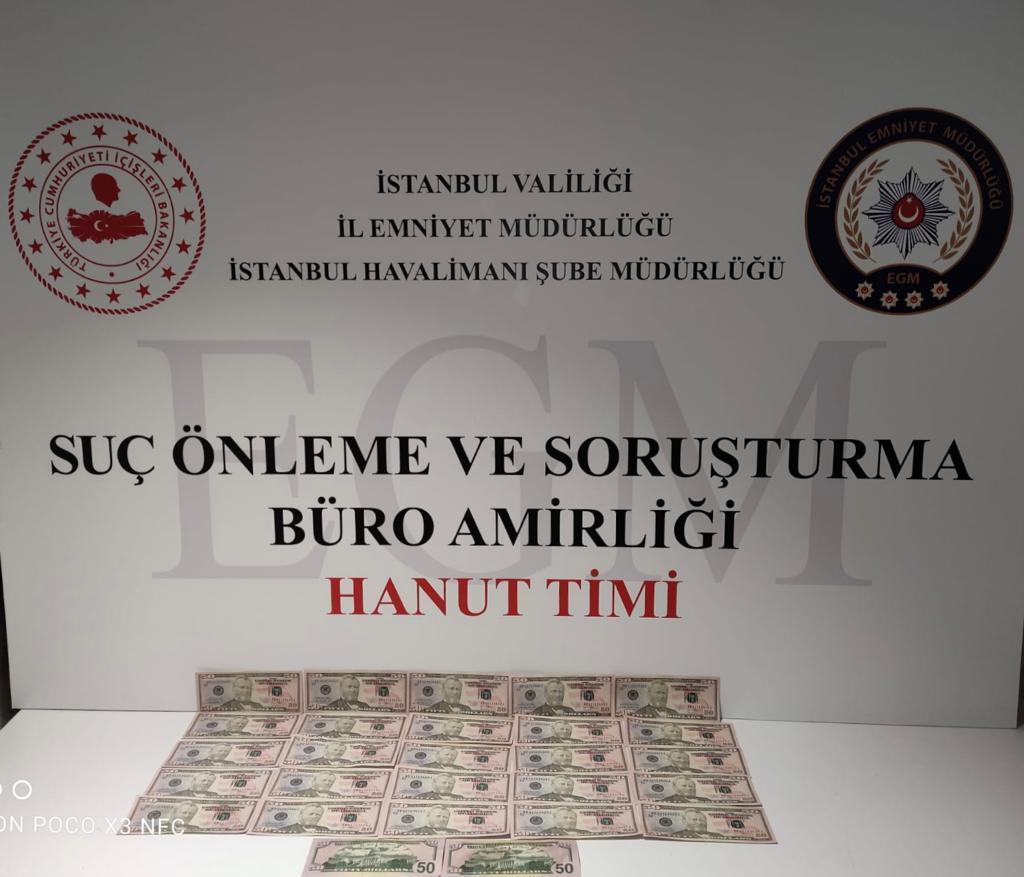 Sahte dolarla Almanya yolculuğu İstanbul Havalimanında son buldu
