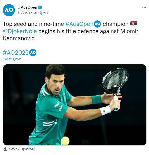 Djokovic, vize tartışmalarına rağmen Avustralya Açıkta mücadele edecek