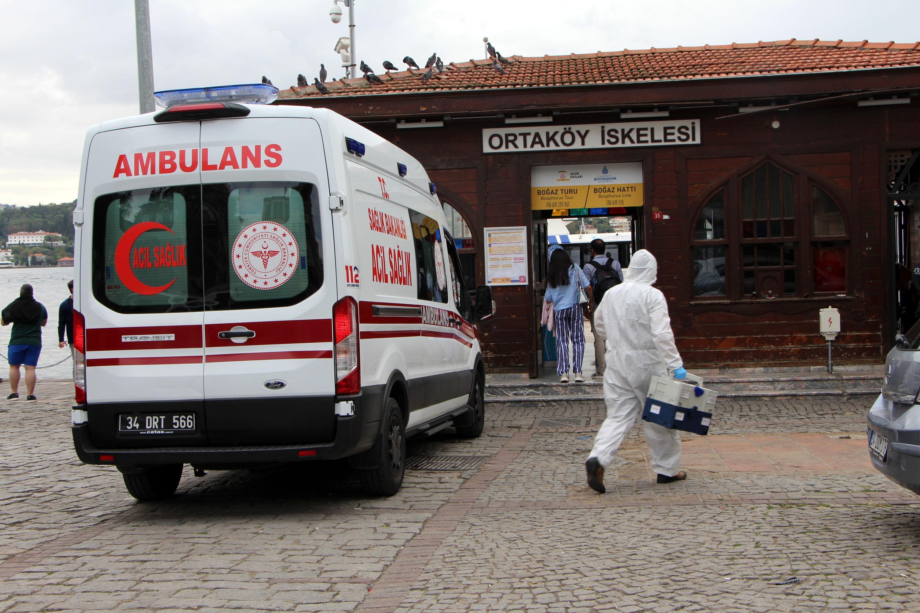 Ortaköyde denizde ceset bulundu