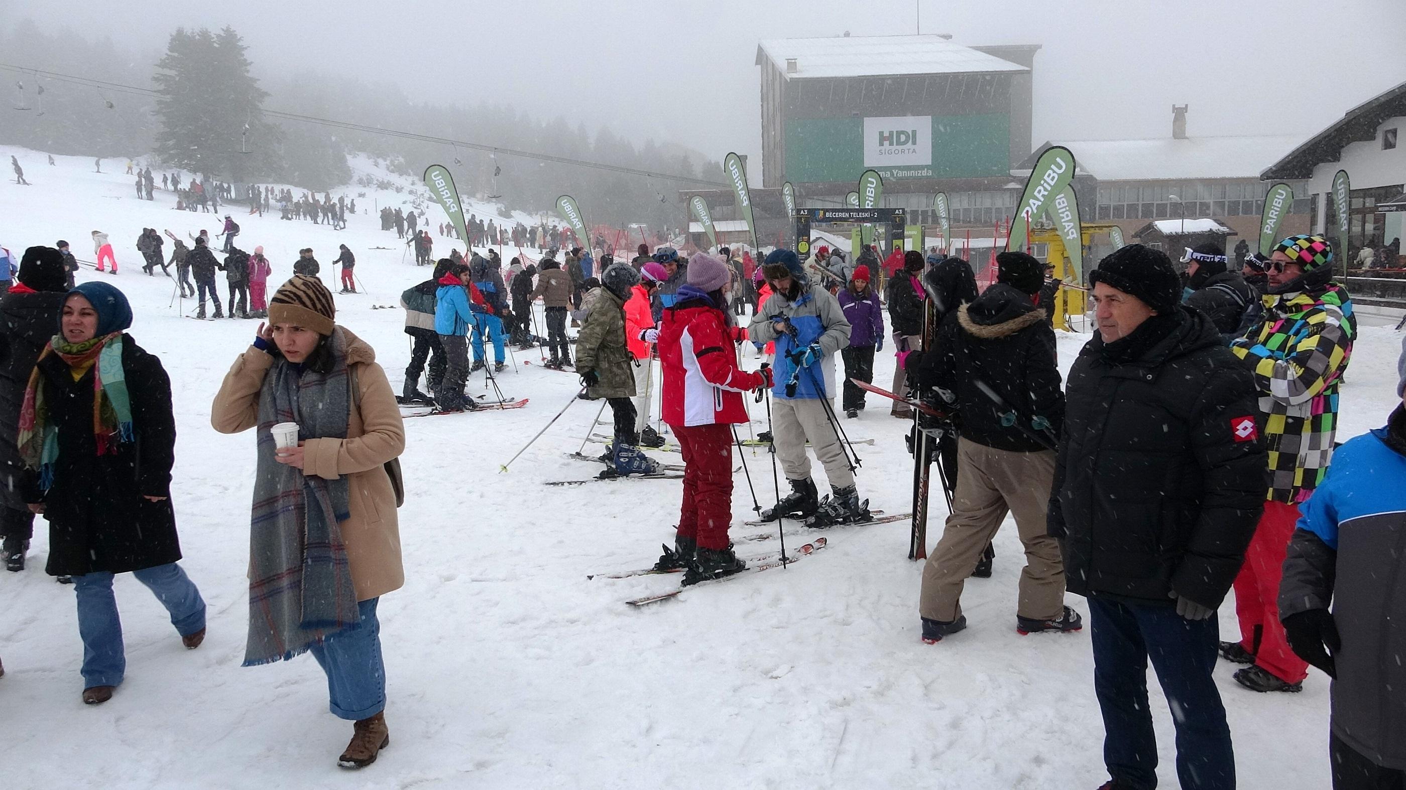 Beyaz Cennet Uludağda yılbaşında 85 bin kişi ağırlandı