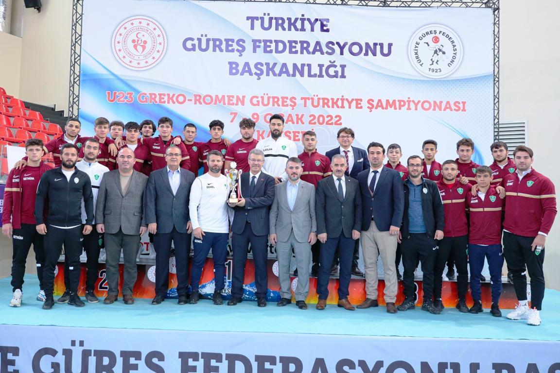 U23 Grekoromen Türkiye Güreş Şampiyonası sona erdi