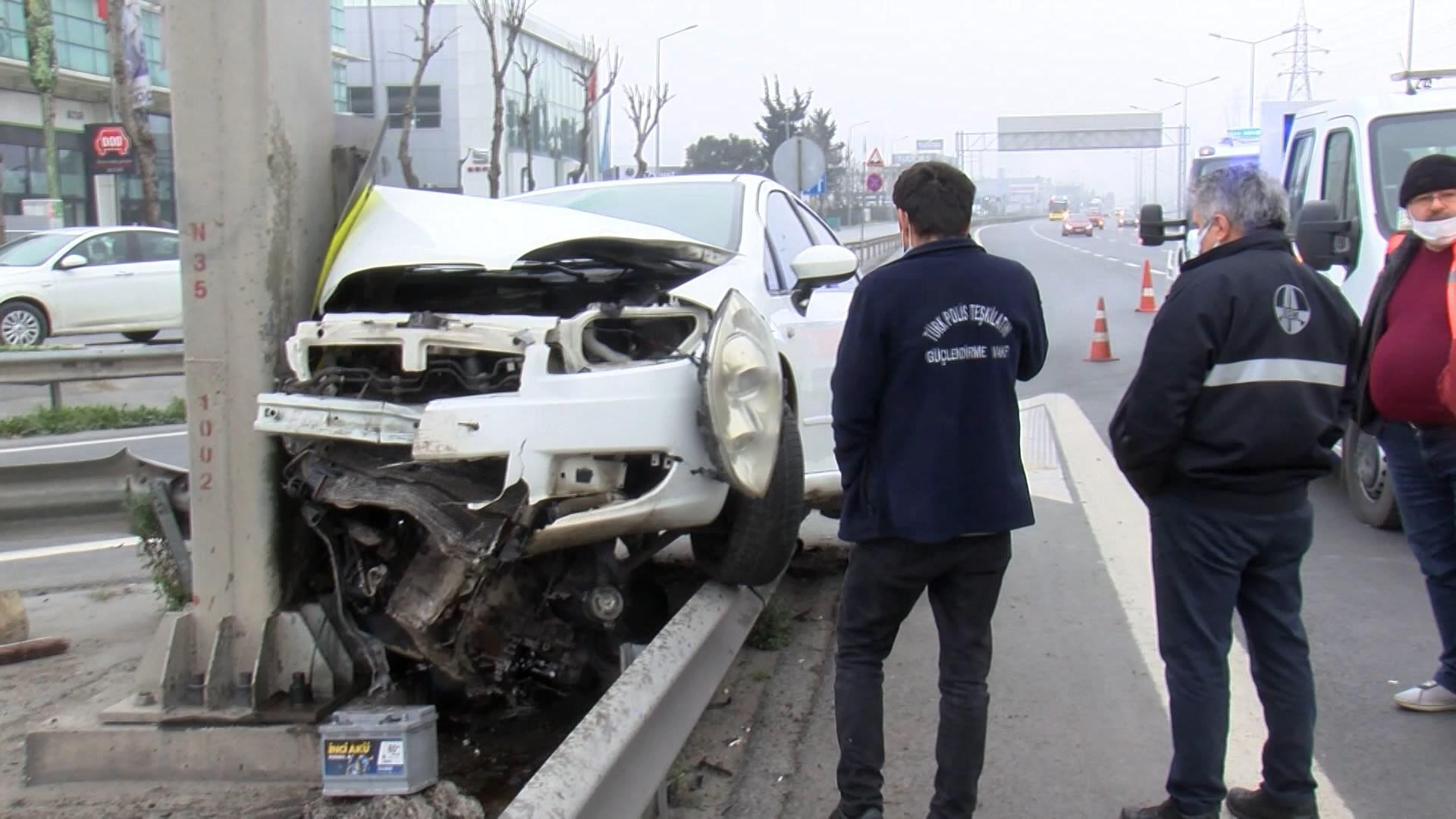 Basın Ekspres Yolunda trafik kazası