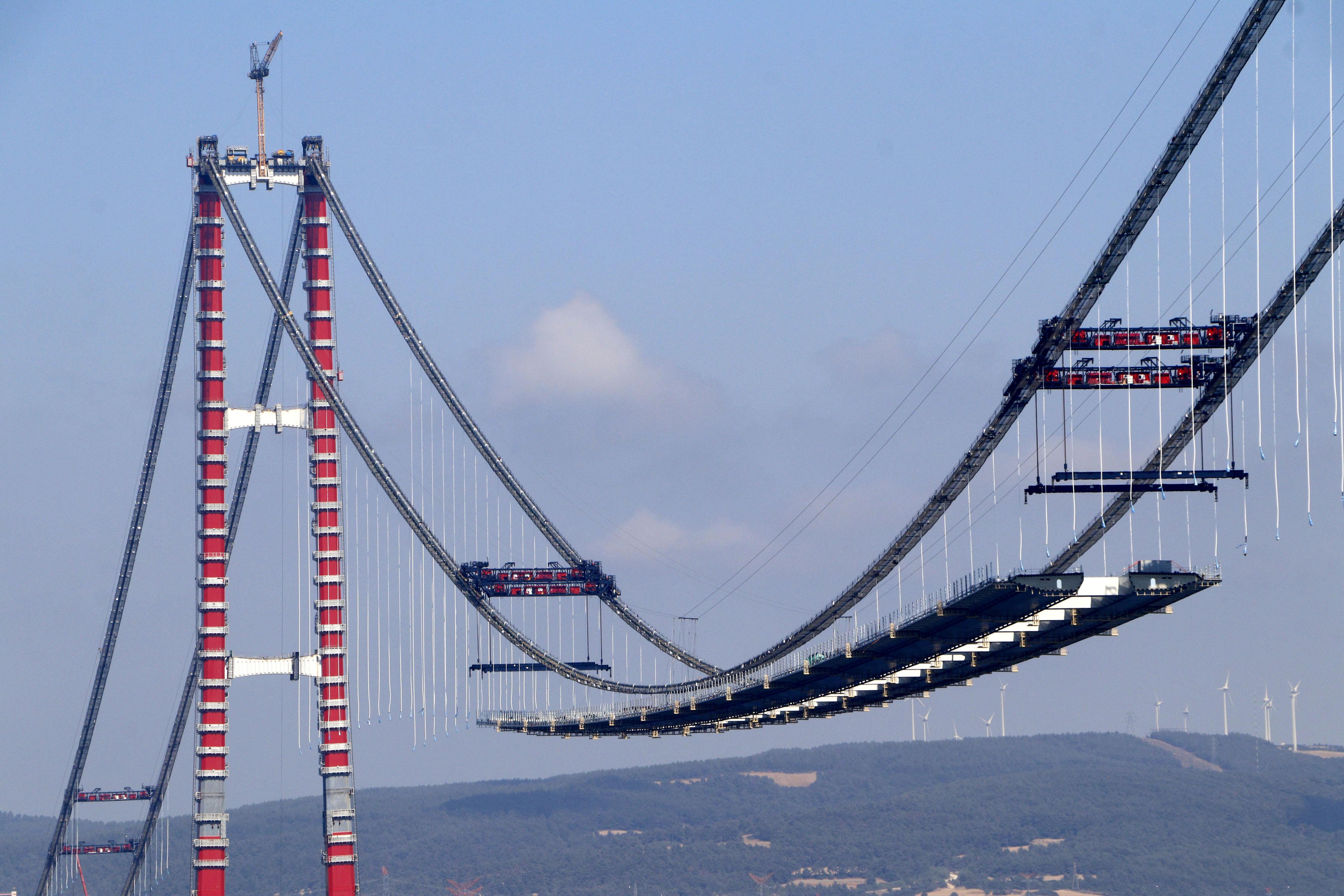 1915 Çanakkale Köprüsünün yolu göründü