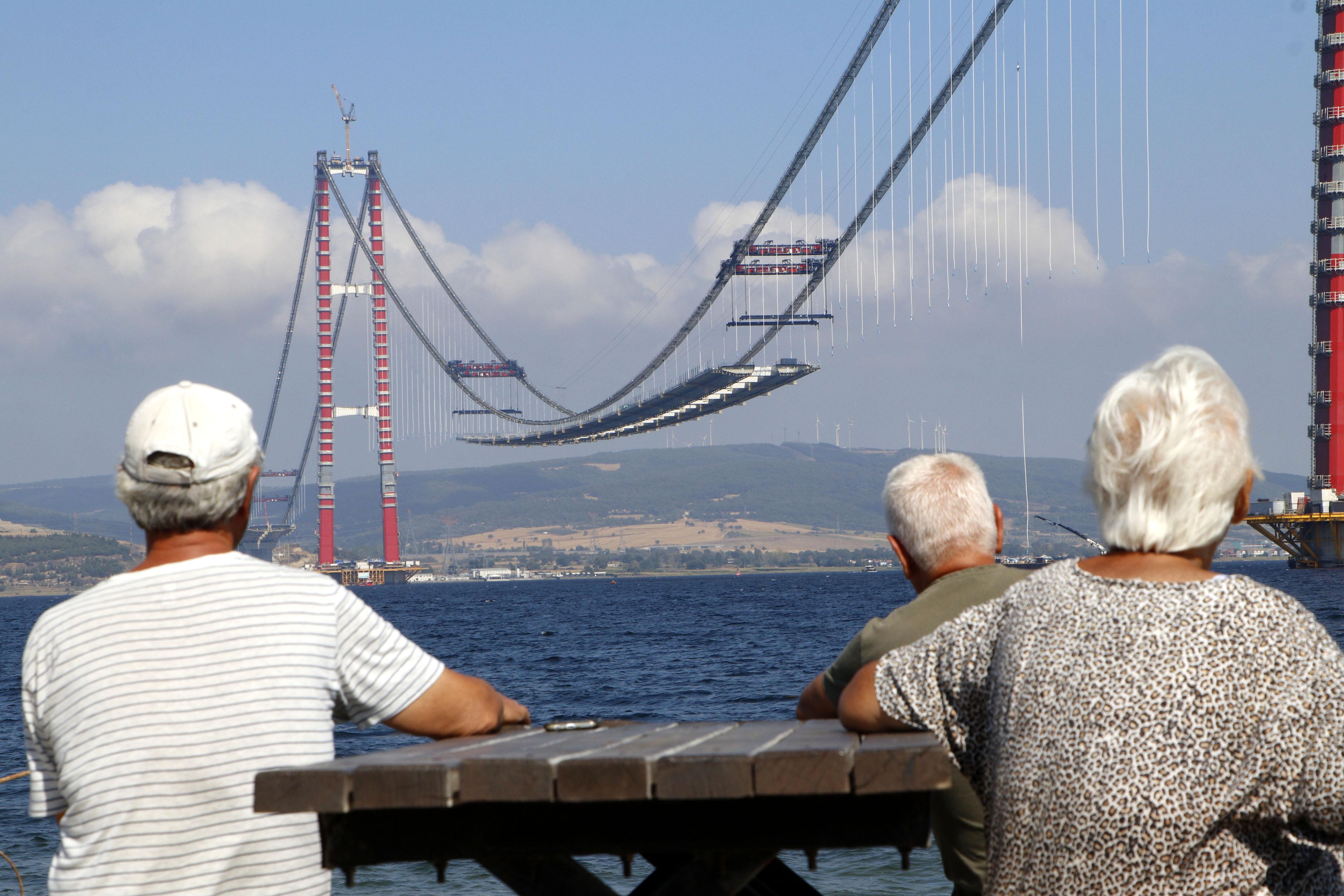 1915 Çanakkale Köprüsünün yolu göründü