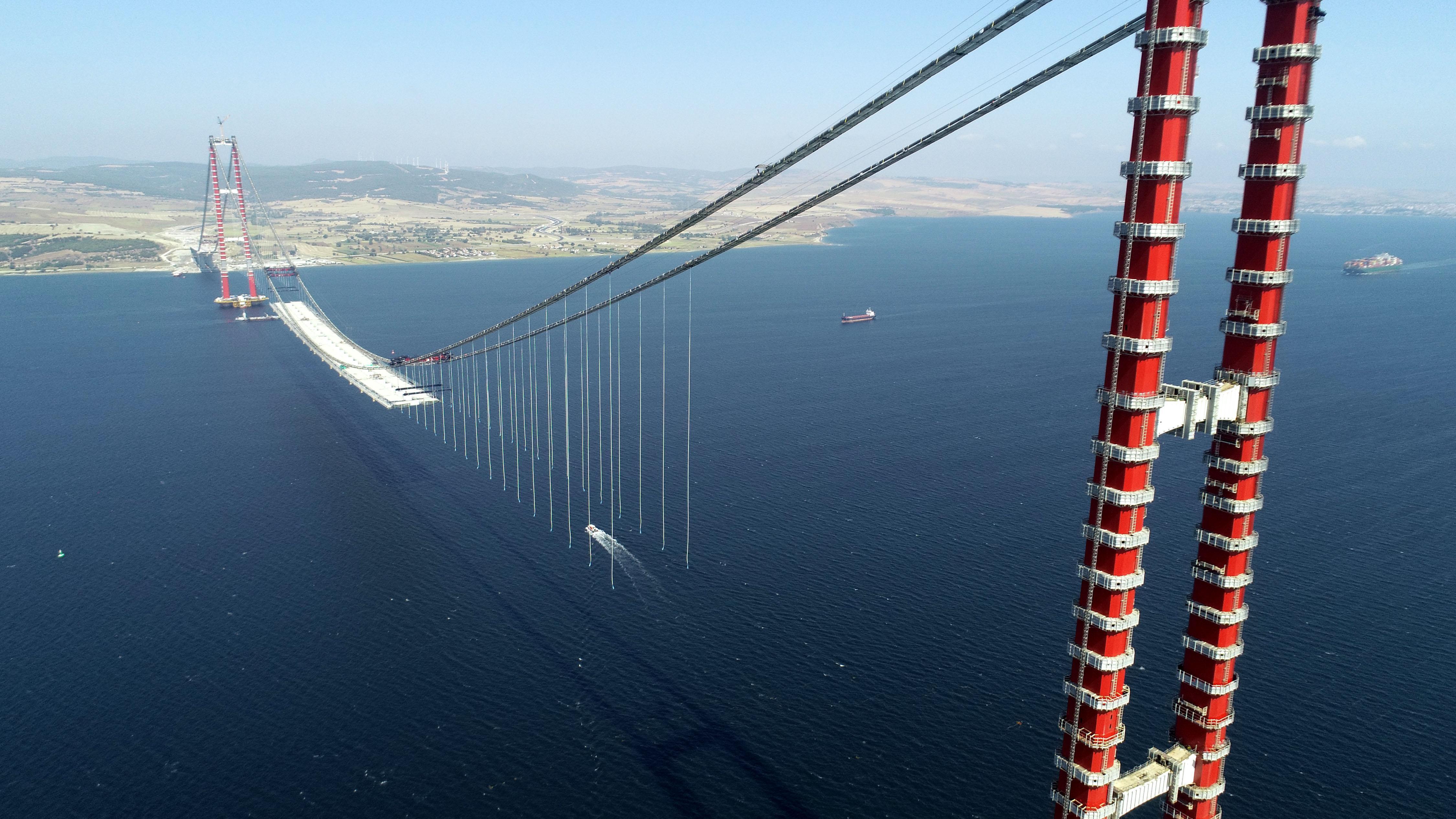 1915 Çanakkale Köprüsünün yolu göründü