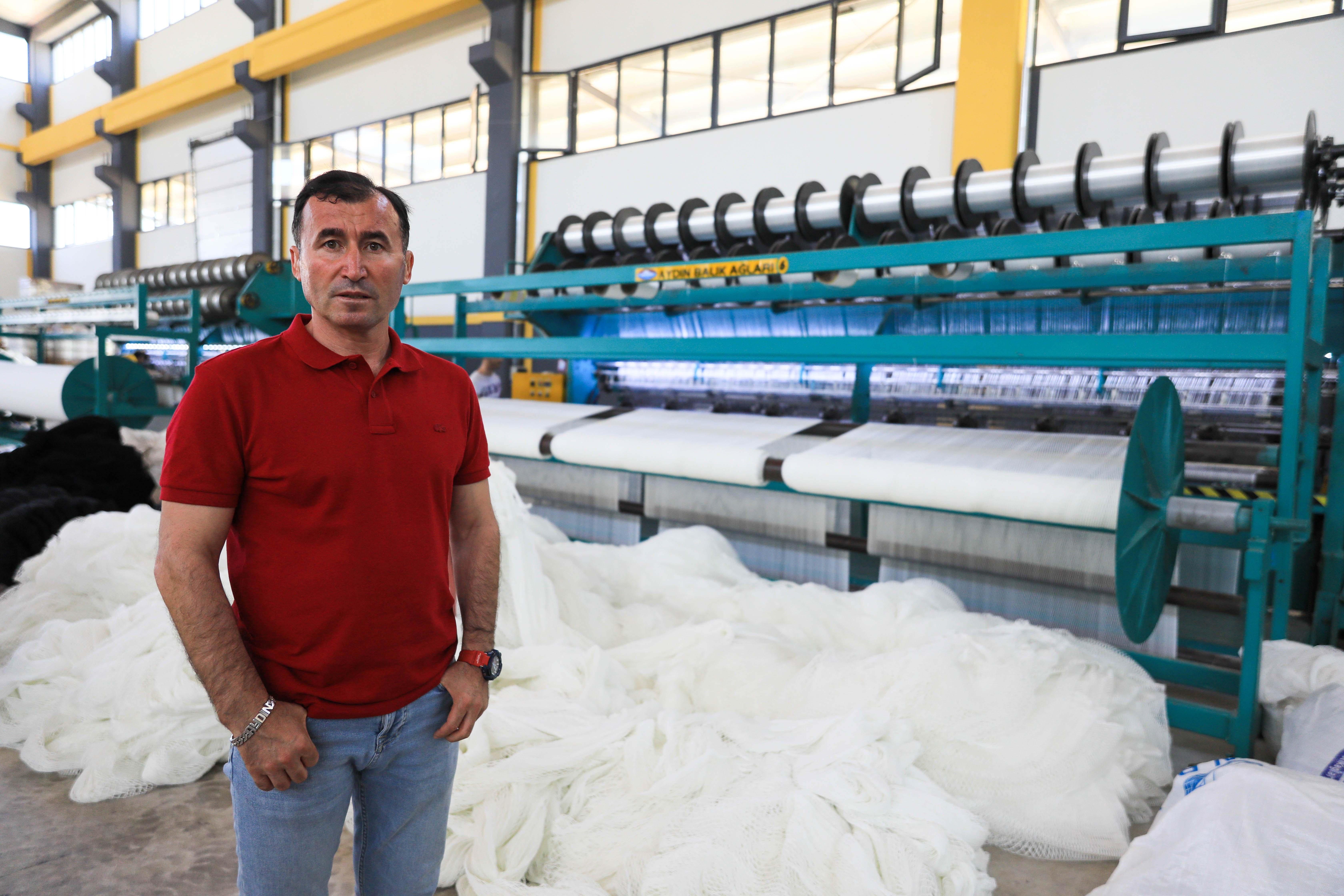 Balon balığı için naylon iplikli ağ