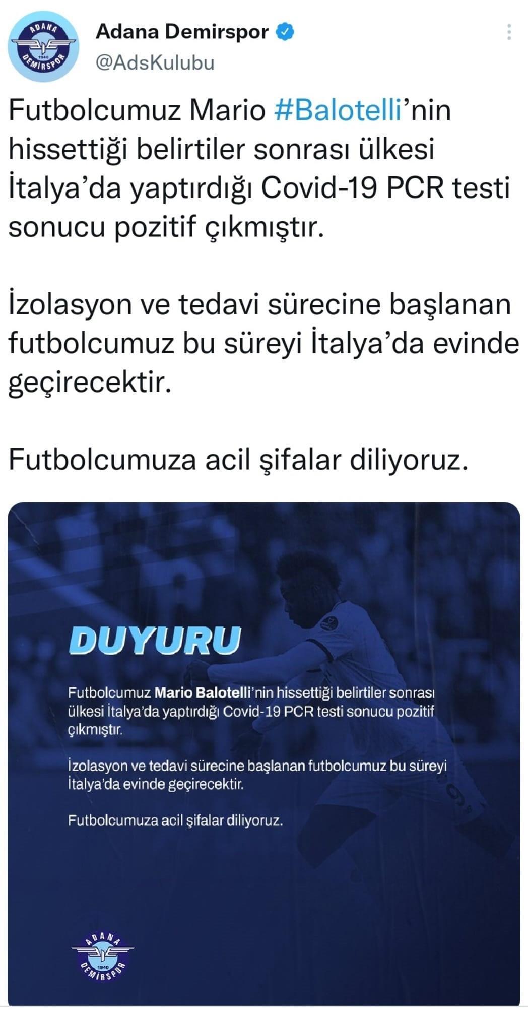 Balotellinin testi pozitif çıktı