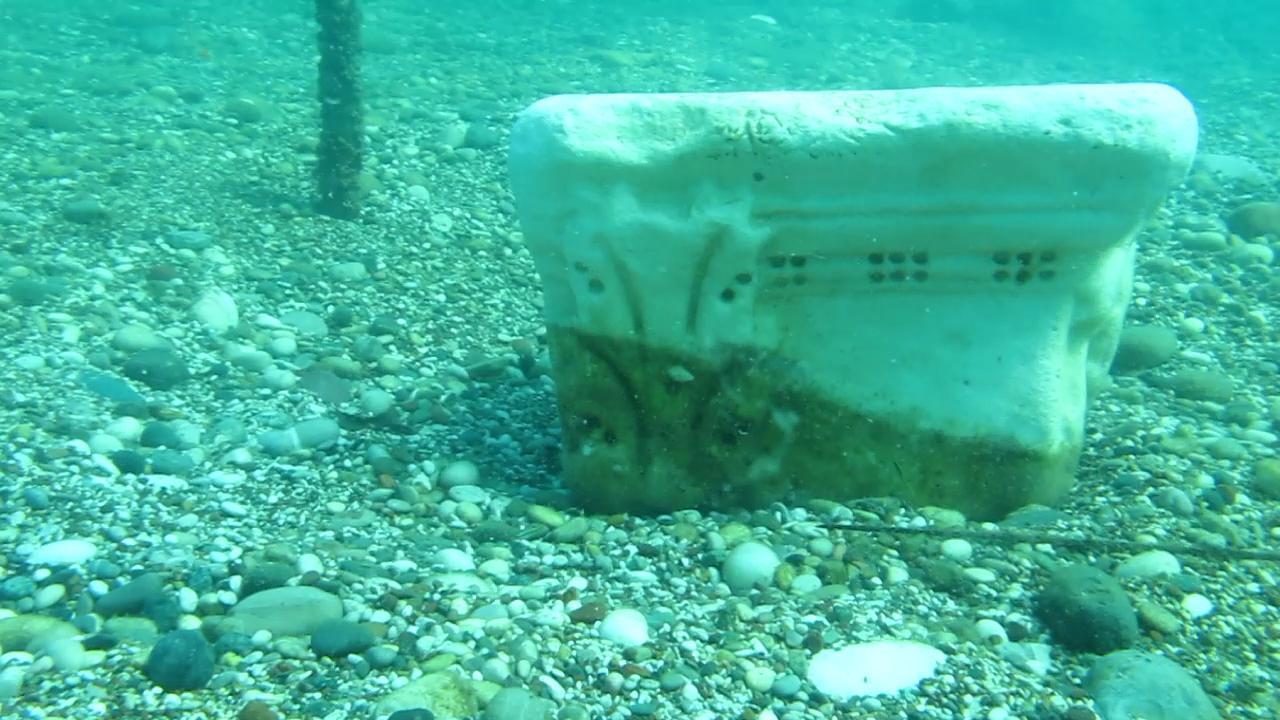 Deniz dibinde Roma dönemine ait sütun başı