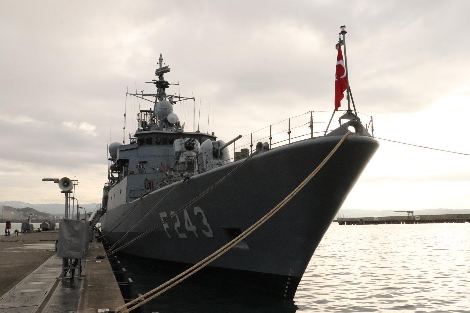 TCG Yıldırım Fırkateyninde yeni yıl nöbeti