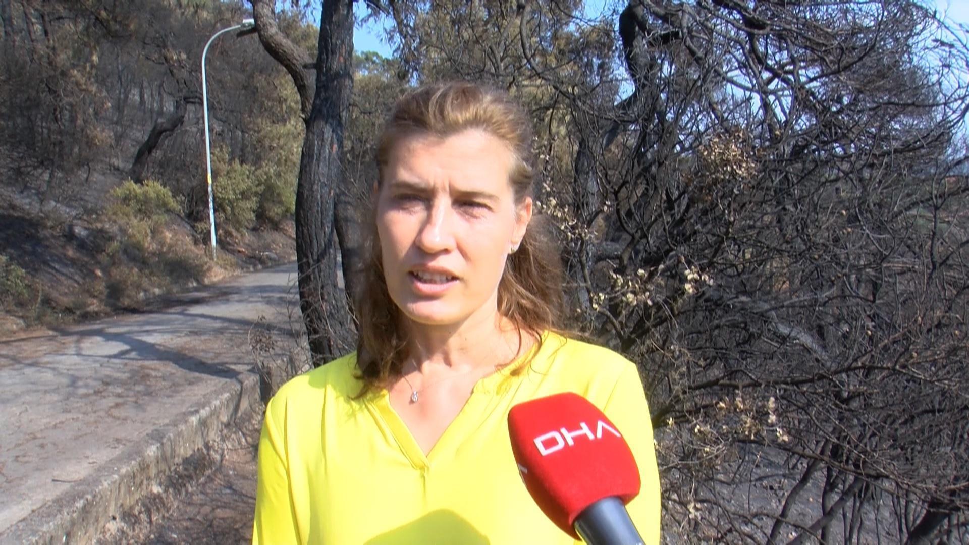 Heybeliada sakinleri yangına ilişkin konuştu