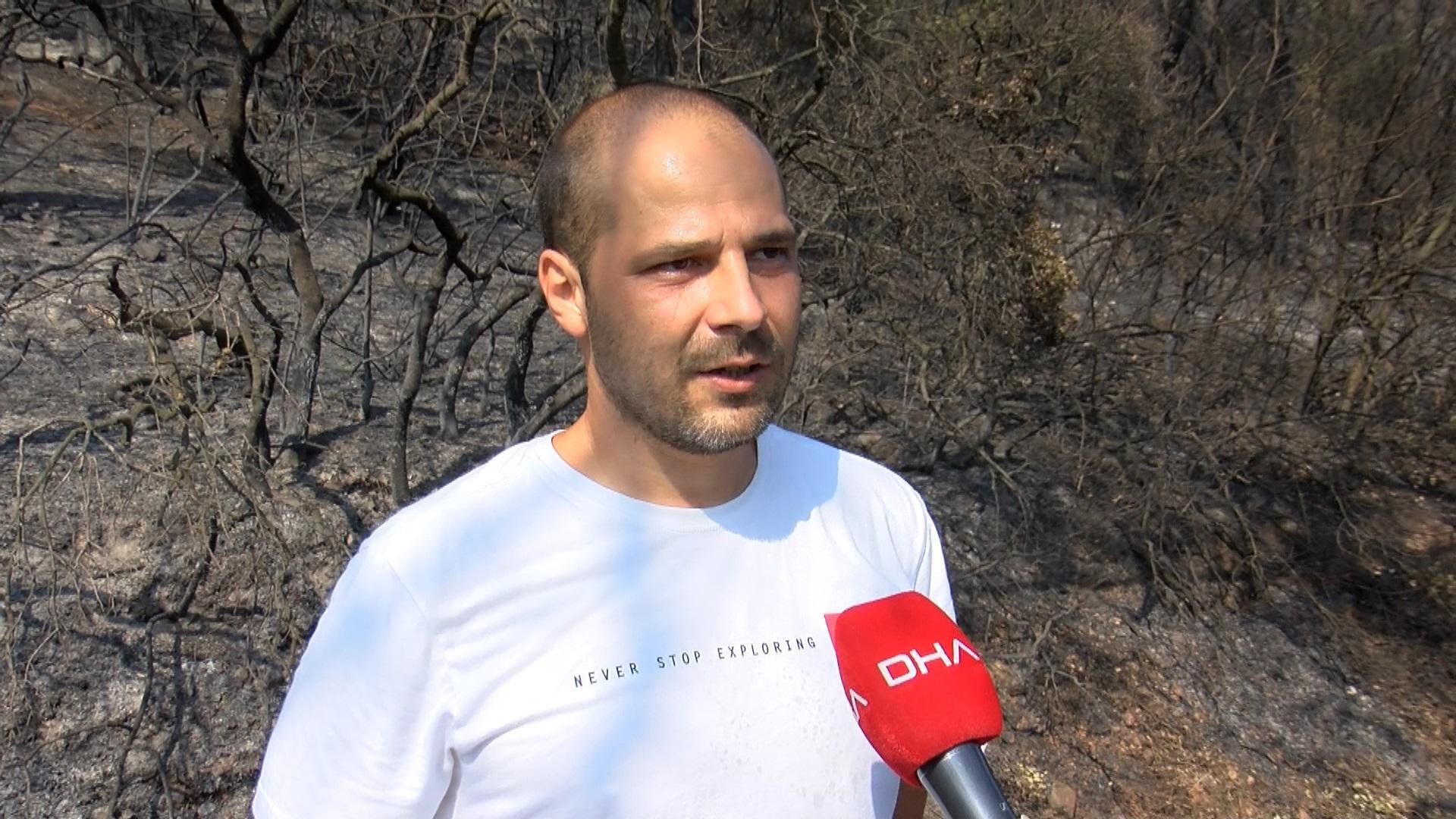 Heybeliada sakinleri yangına ilişkin konuştu