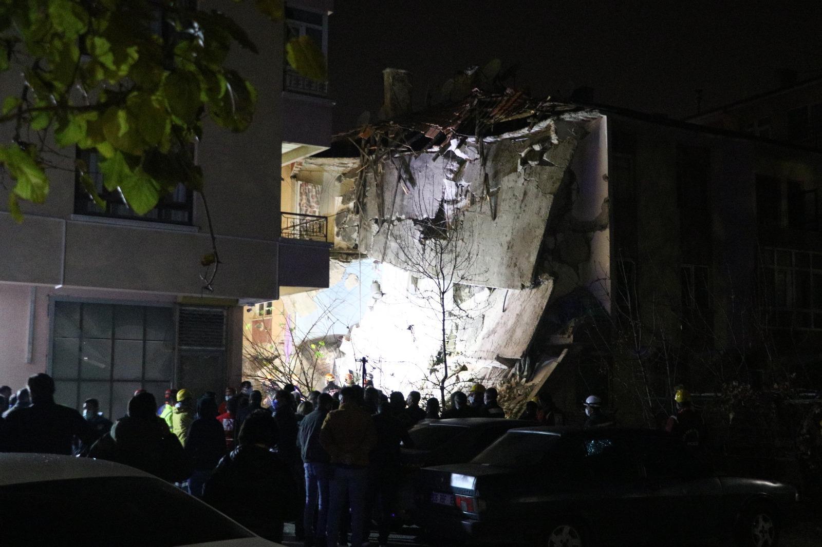 Ankarada 3 katlı binada patlama sonrası göçük meydana geldi: 2 ölü, 4 yaralı