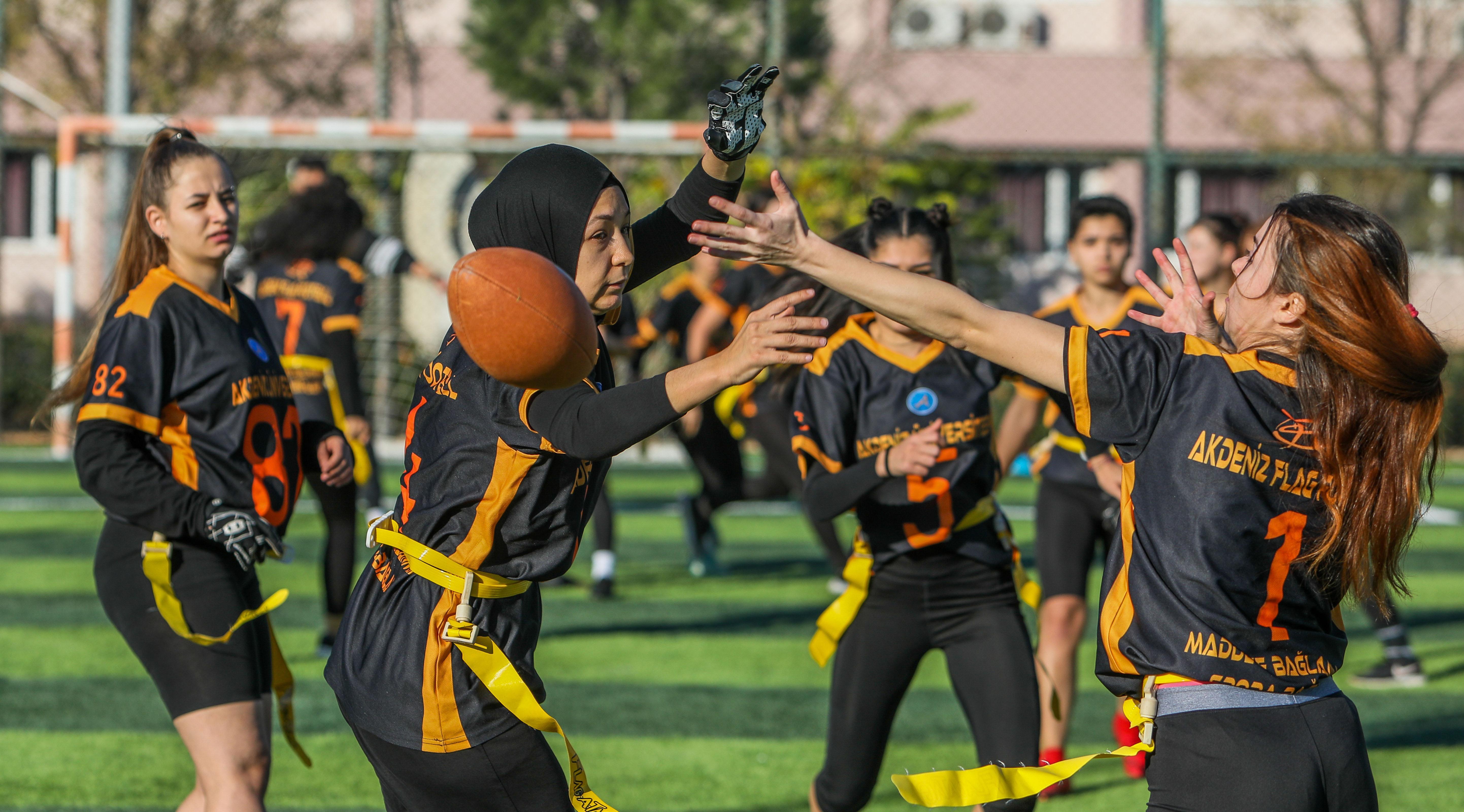 AÜ Flag Futbol Takımından pandemi sonrası ilk antrenman