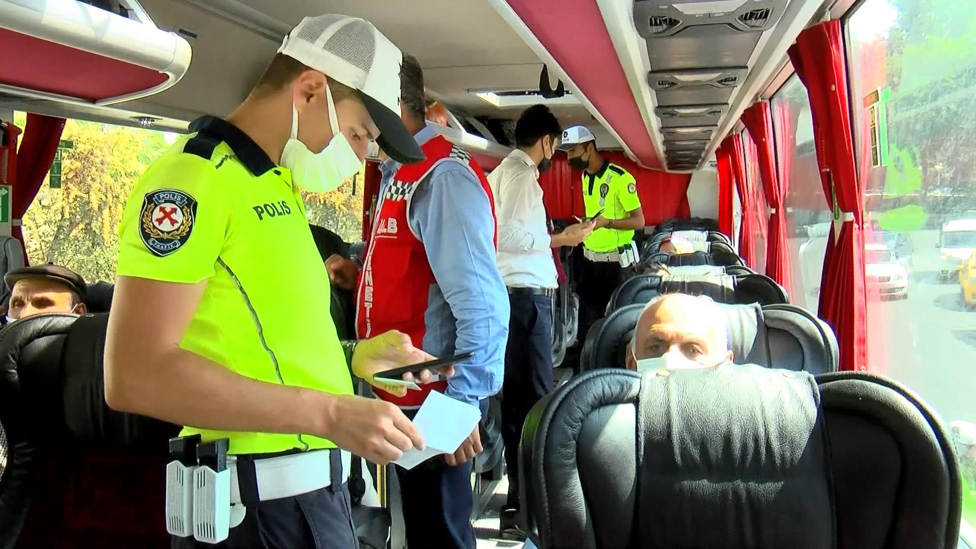 15 Temmuz Demokrasi Otogarında PCR testi denetimi