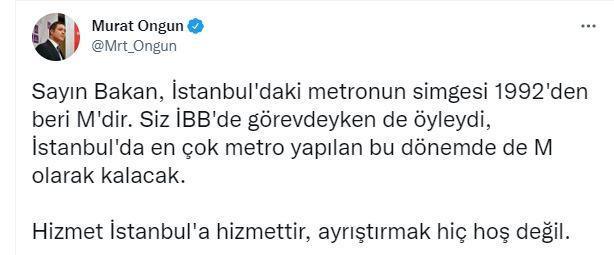 İstanbulda metro simgesi tartışması