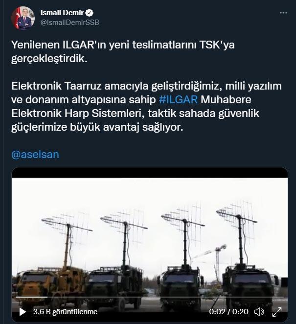 ILGAR Muhabere Elektronik Harp Sistemleri, TSKya teslim edildi