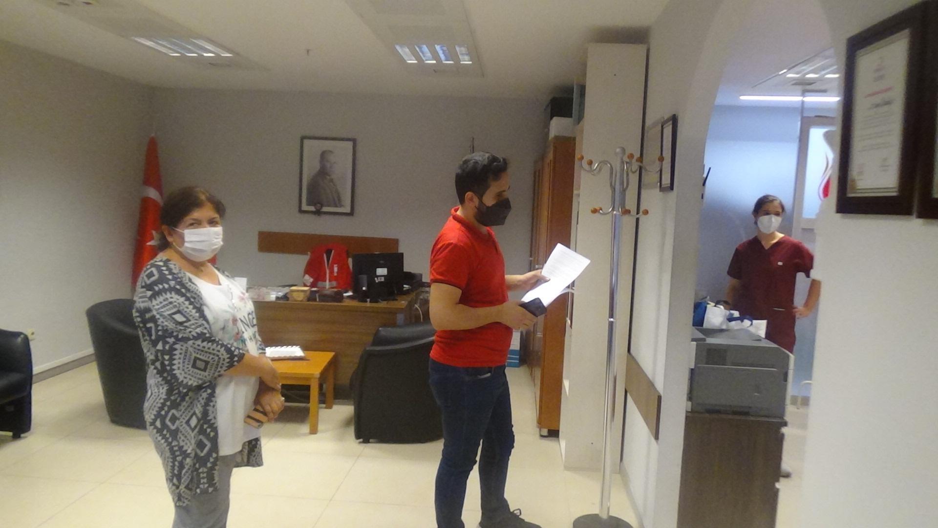 İstanbul Adalet Sarayında randevusuz aşılama noktası kuruldu