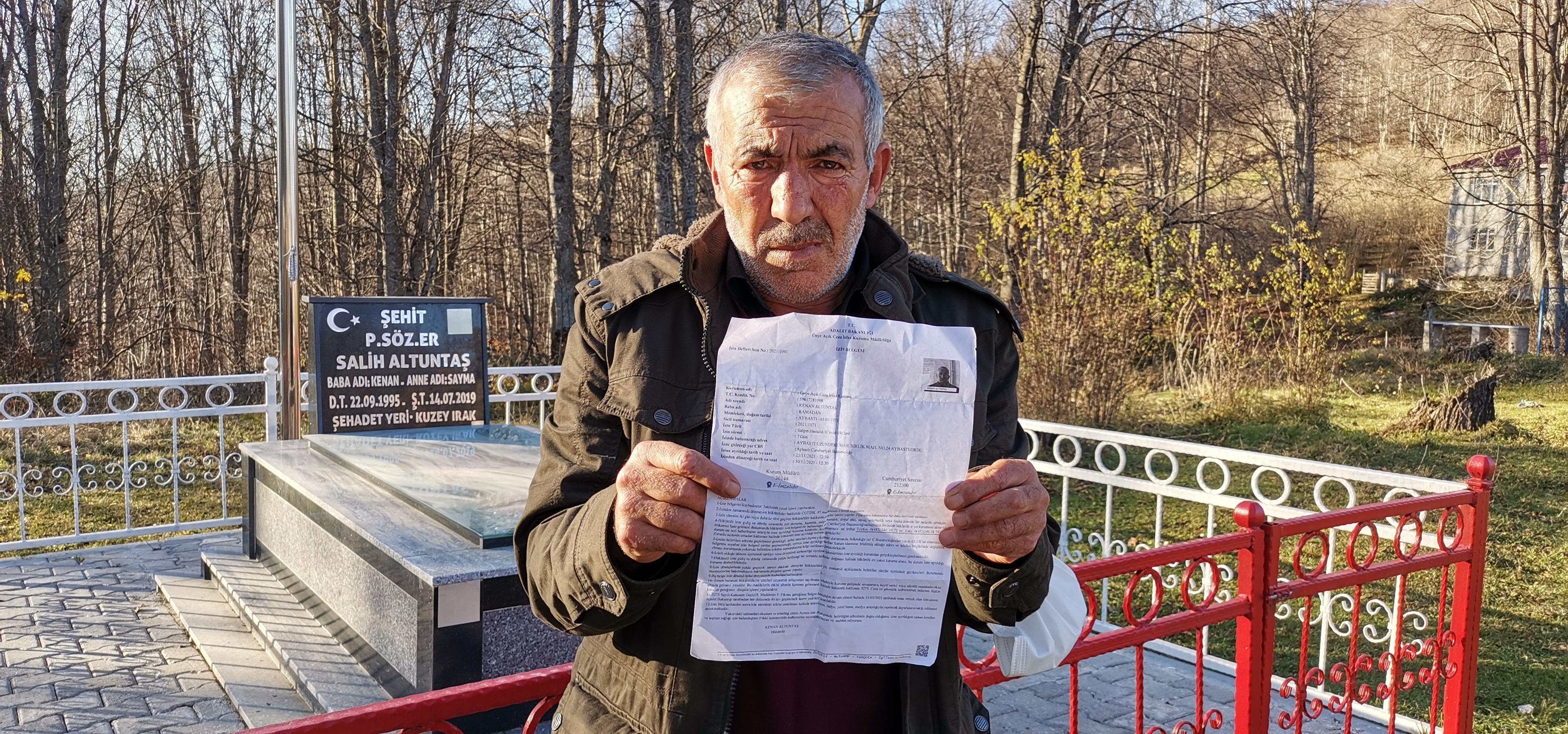 Şehit babasına yanlışlıkla yakalama kararı