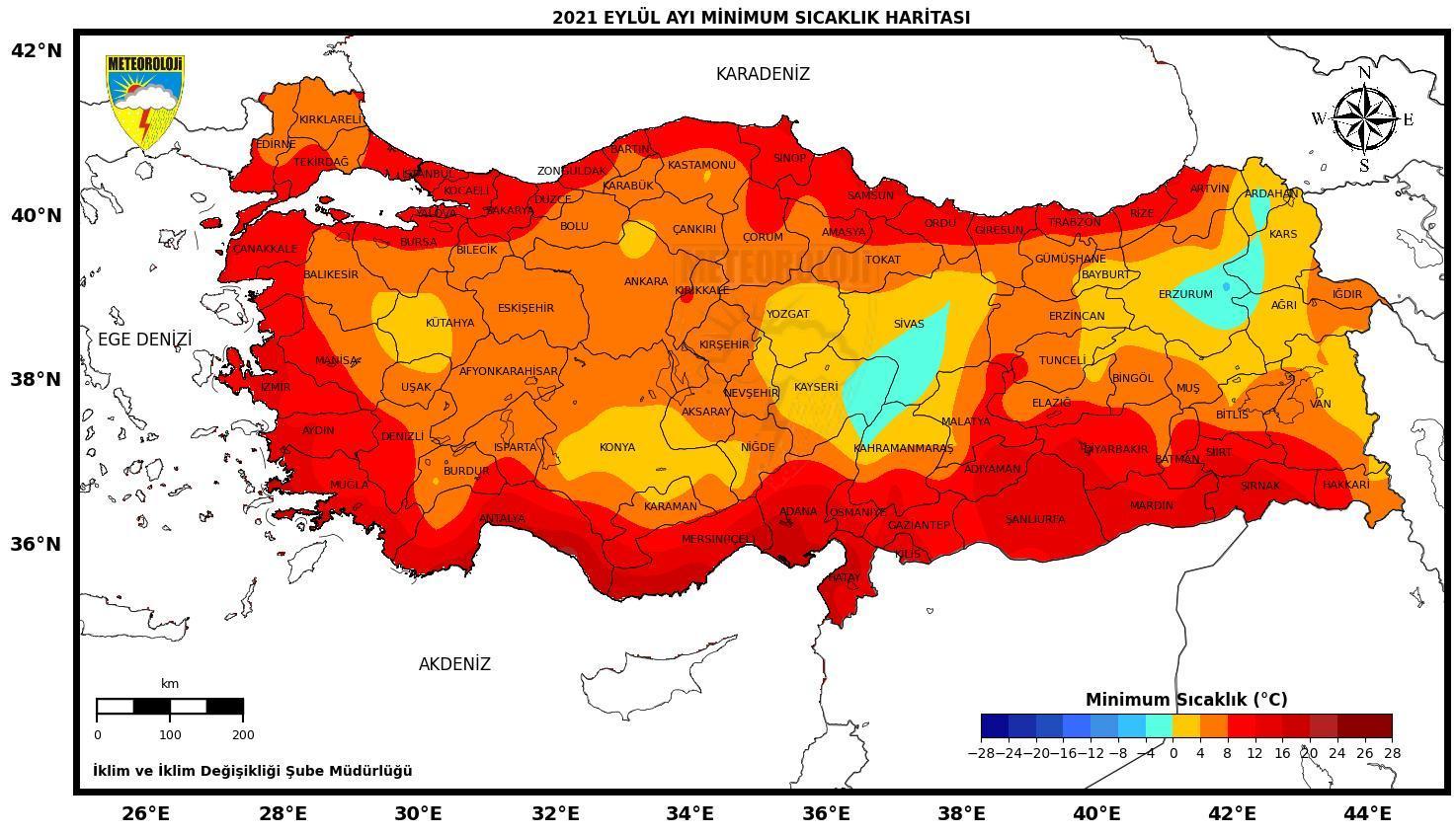 Eylülde sıcaklıklar normale döndü