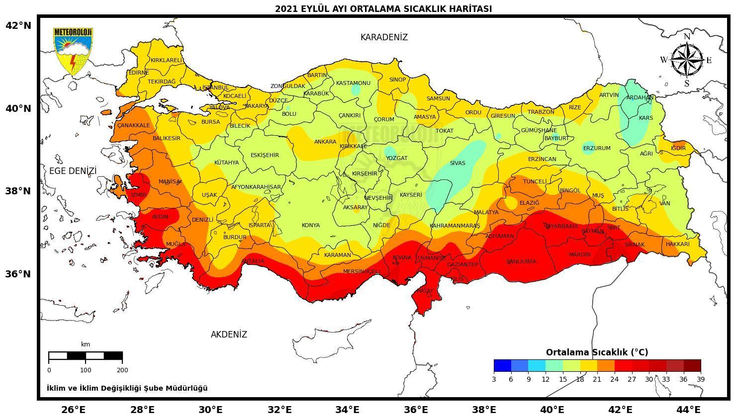 Eylülde sıcaklıklar normale döndü