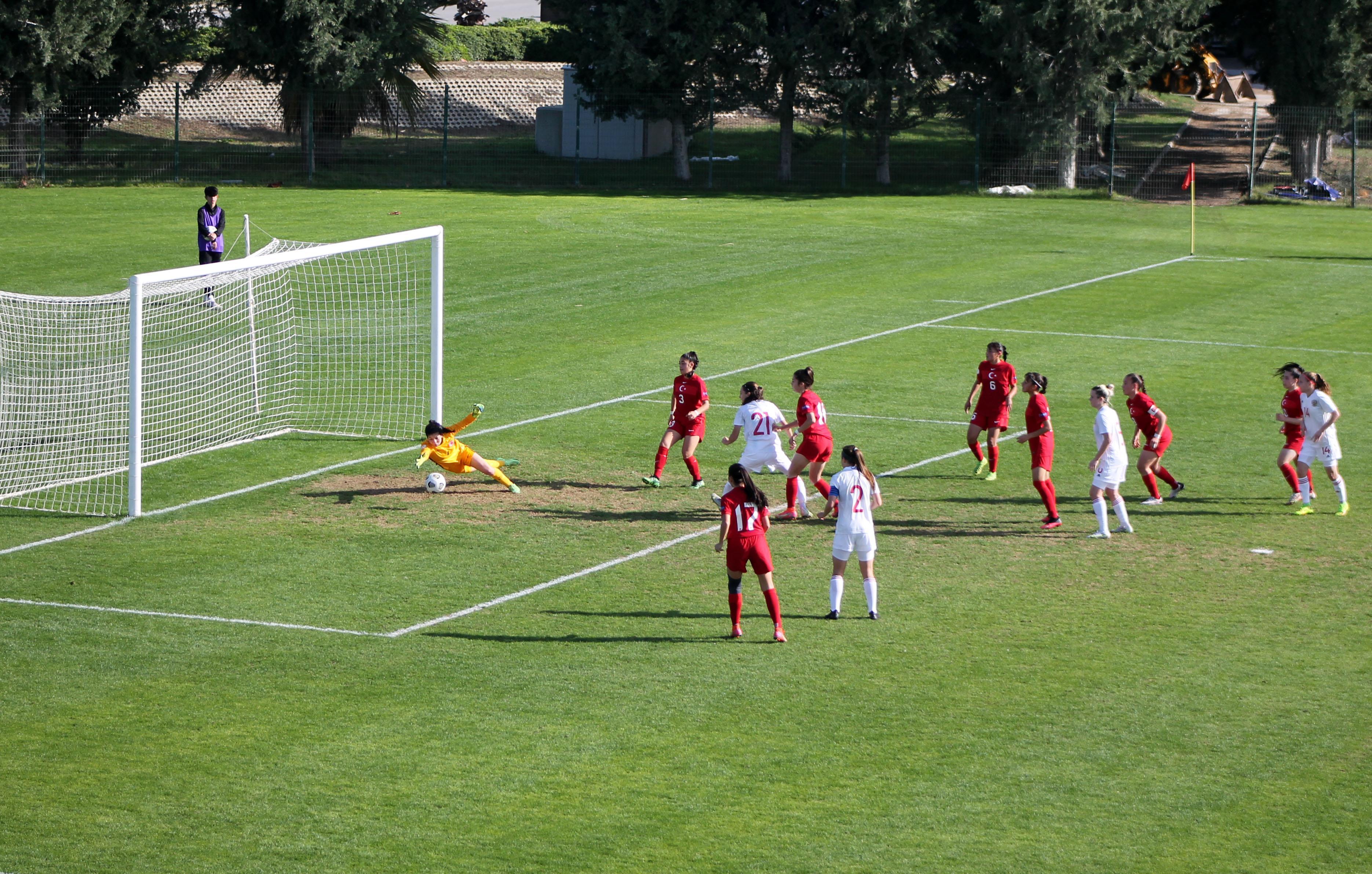 U17 Kız Futbol Milli Takımı, hazırlık maçında Rusyaya 6-0 yenildi