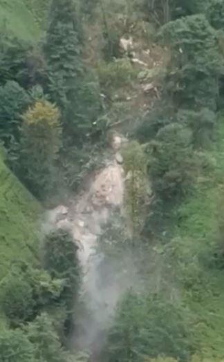 The moment of landslide in Rize