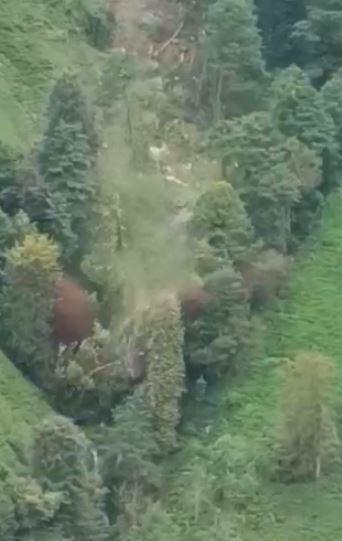 The moment of landslide in Rize