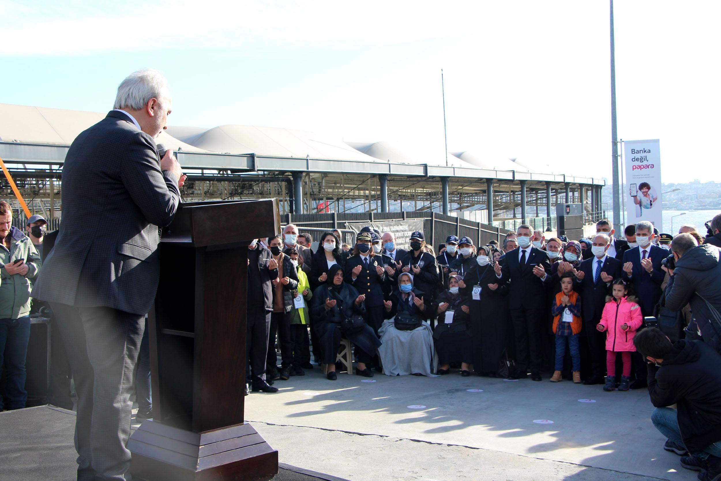 Beşiktaştaki terör saldırısında şehit olanlar anıldı