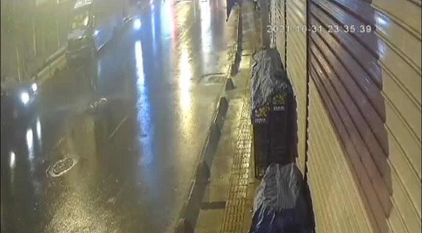 Sancaktepede motosiklet kazası kamerada