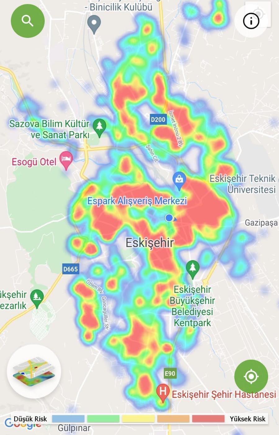 İllerin haftalık vaka sayısı haritası güncellendi