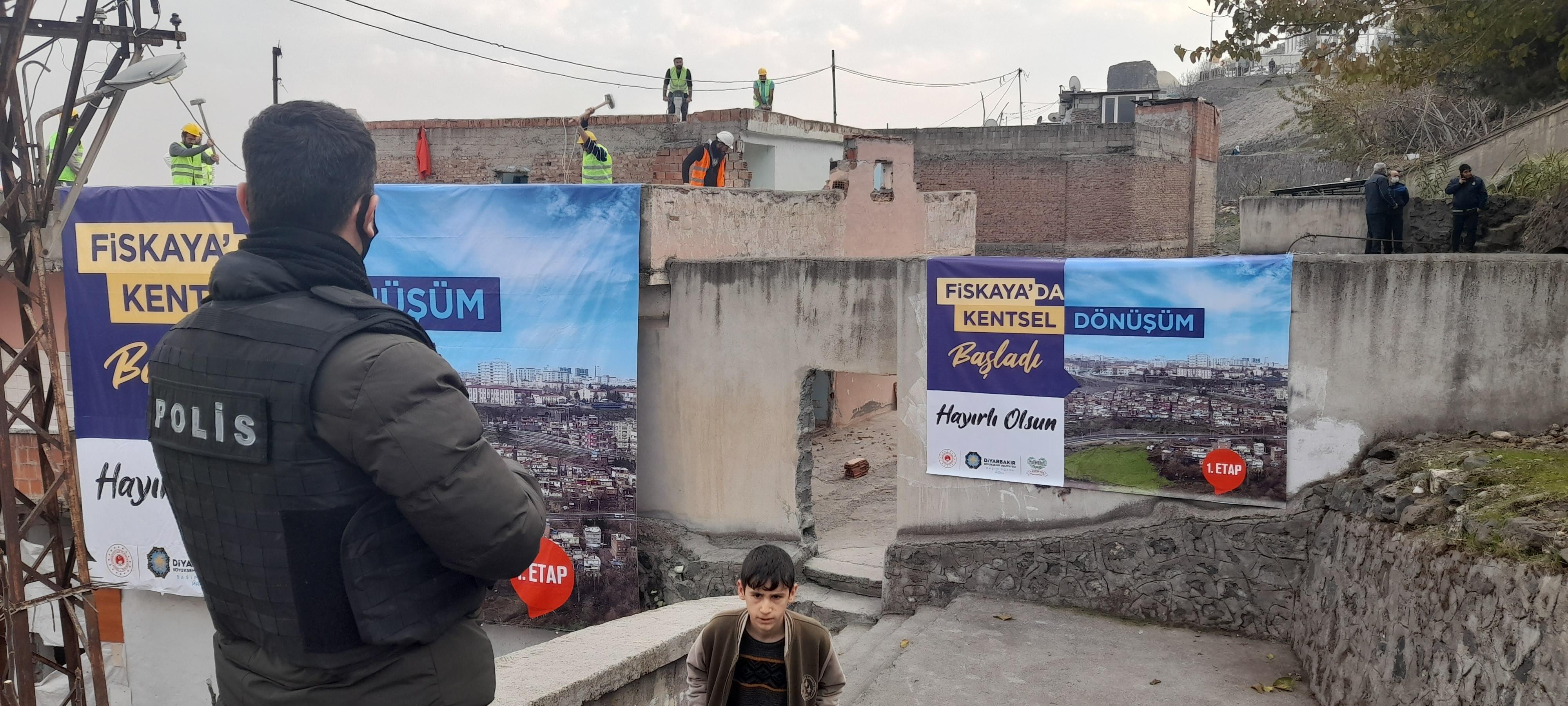 Diyarbakırın riskli bölgesi Fiskayada kentsel dönüşüm başladı