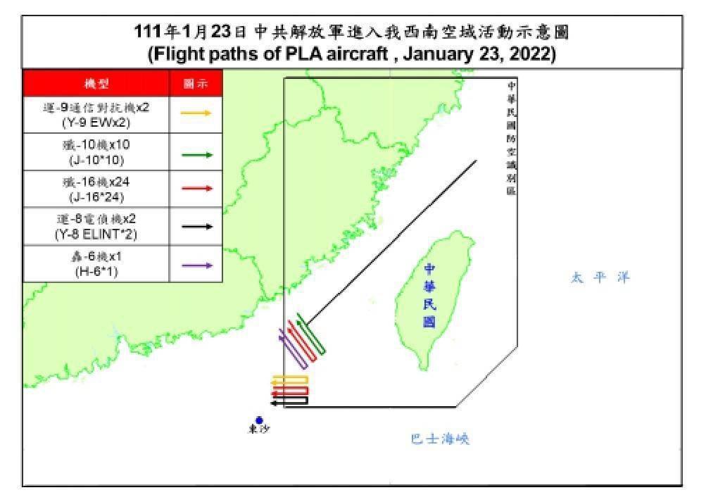 ABD ve Japonya ikili tatbikatının ardından 39 Çin savaş uçağı, Tayvan hava sahasında