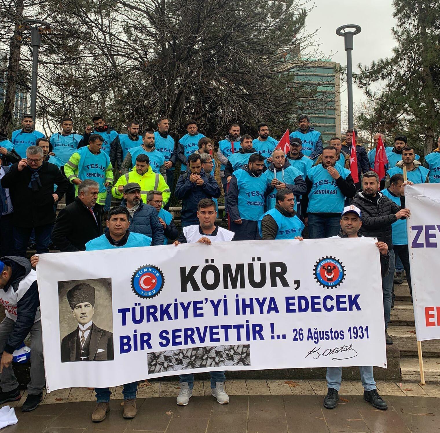 Maden ve enerji işçileri 'zeytin yasası' için Ankara'da bir araya geldi ...
