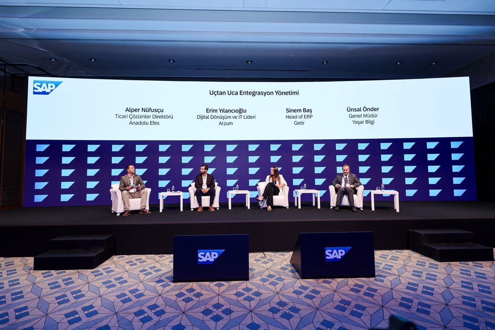 SAP İş ve Teknoloji Platformu etkinliğinde teknoloji liderleri bir ...