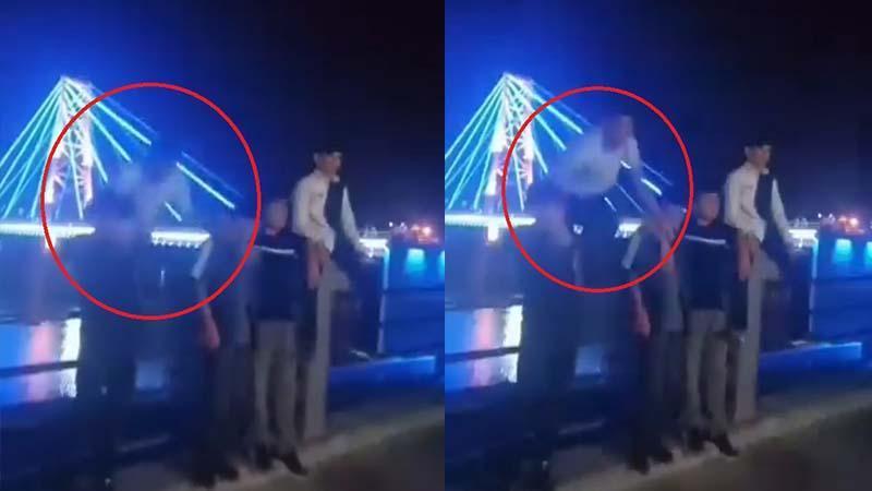 Arkadaşlarıyla fotoğraf çekerken 5 metreden düştü - Video Haberleri