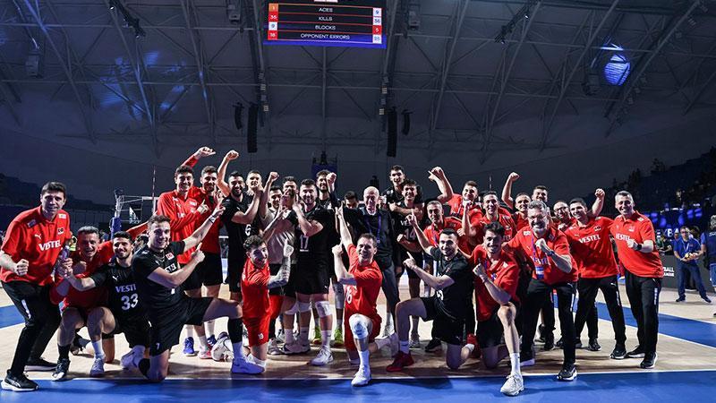 A Milli Erkek Voleybol Takımı, Bulgaristan’ı 3-0 mağlup etti