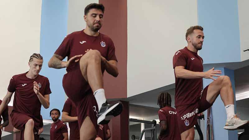 Trabzonspor’da sabah antrenmanı tamamlandı
