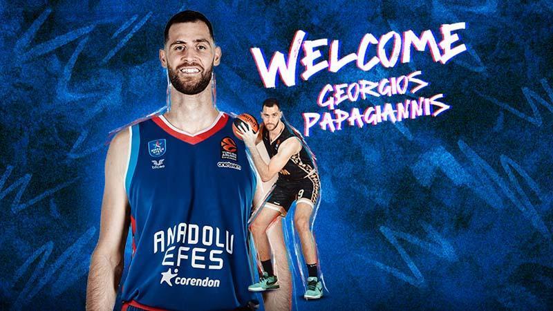 Anadolu Efes, Papagiannis ile 2+1 yıllık sözleşme imzaladı Anadolu Efes, Papagiannis ile 2+1 yıllık sözleşme imzaladı