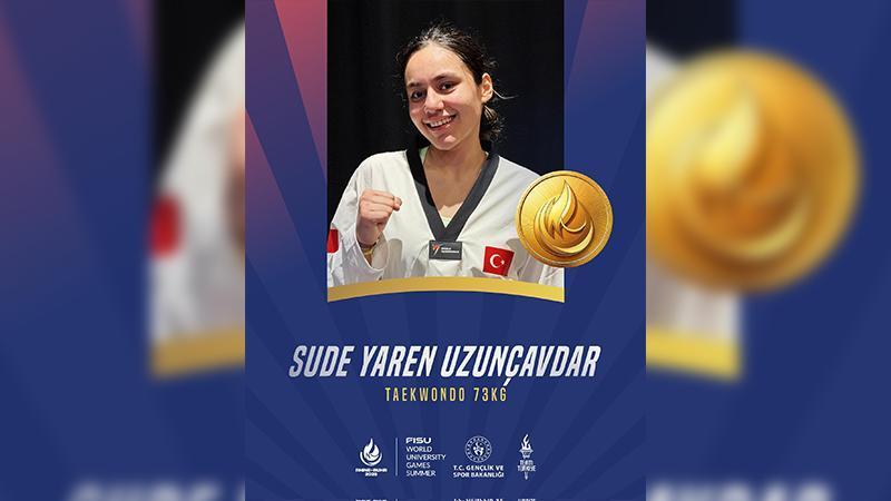 Sude Yaren Uzunçavdar’dan 2025 Dünya Üniversite Yaz Oyunları’nda altın madalya