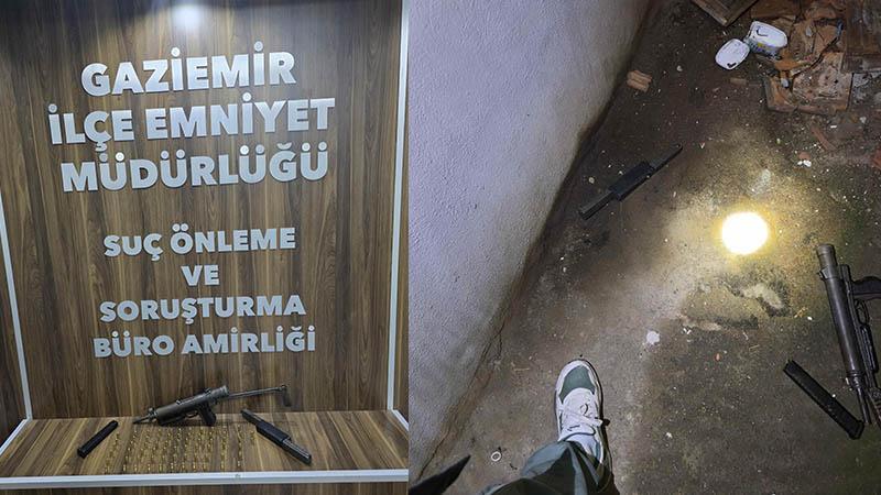 Polisten kaçan şüphelilerin üzerinden uzun namlulu silah çıktı