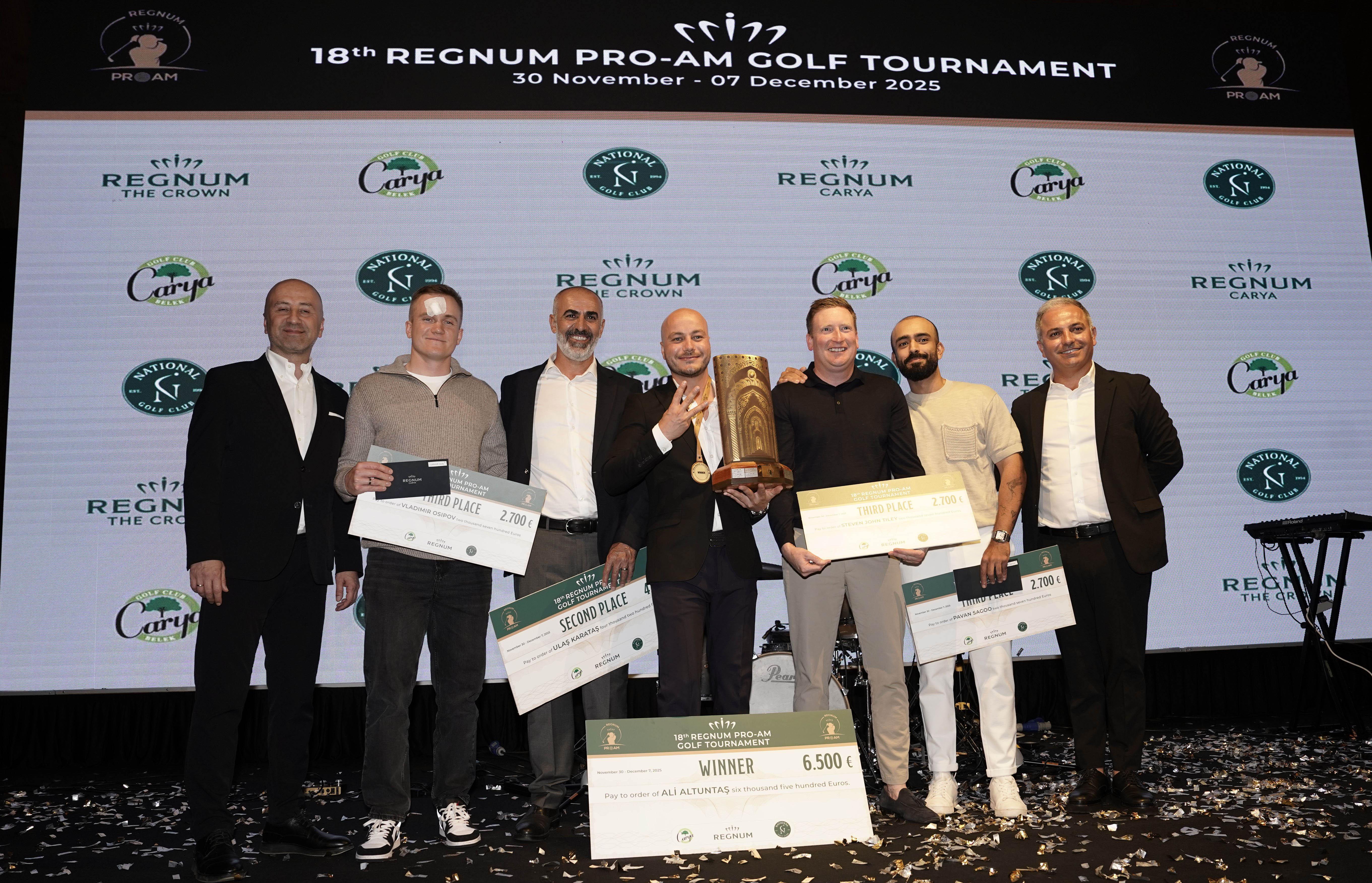 Regnum Carya Pro-Am Golf Turnuvası’nın şampiyonu Ali Altuntaş Regnum Carya Pro-Am Golf Turnuvası’nın şampiyonu Ali Altuntaş