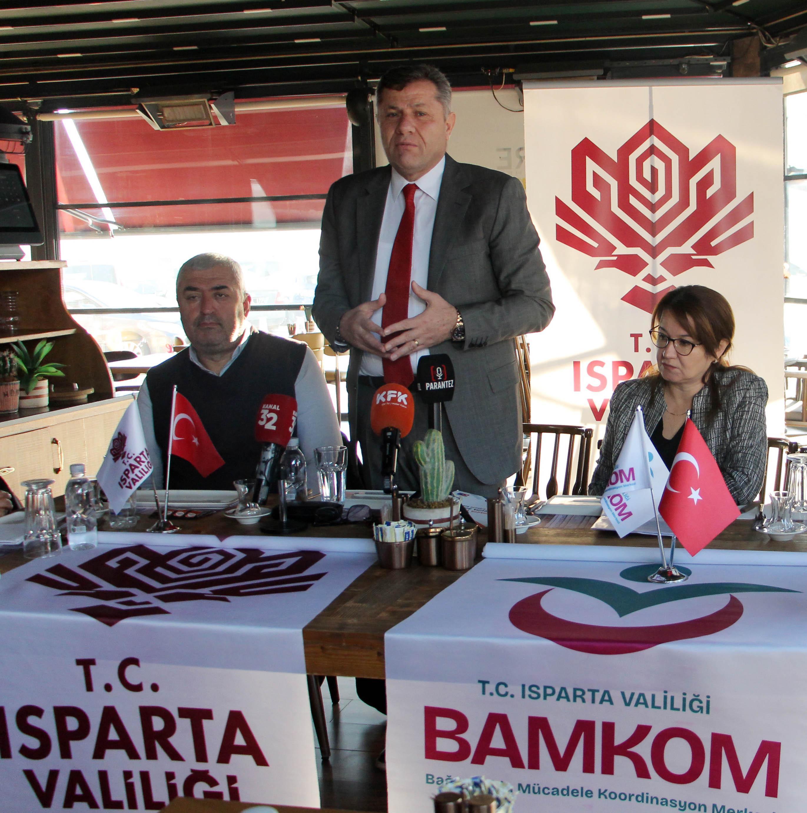 Isparta’da bağımlılıkla mücadele toplantısı