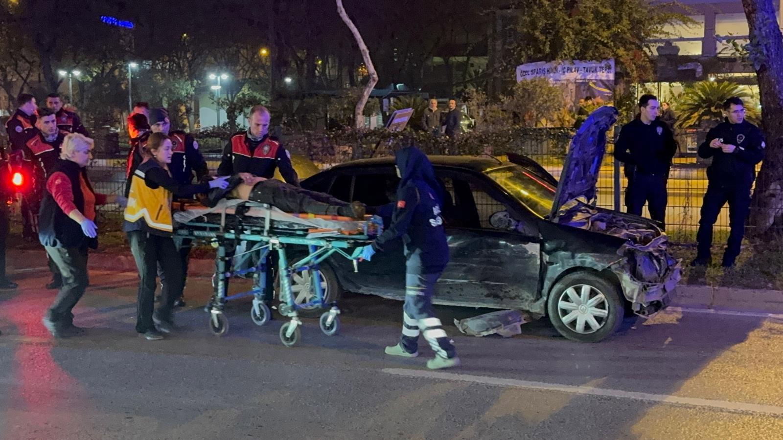 Polisin ‘dur’ ihtarına uymadı, kaçarken kaza yaptı